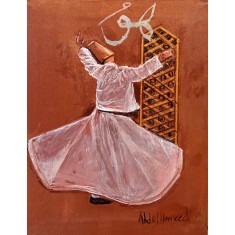 Abdul Hameed, 12 x 18 inch, Acrylic on Canvas, Figurative Painting, AC-ADHD-057